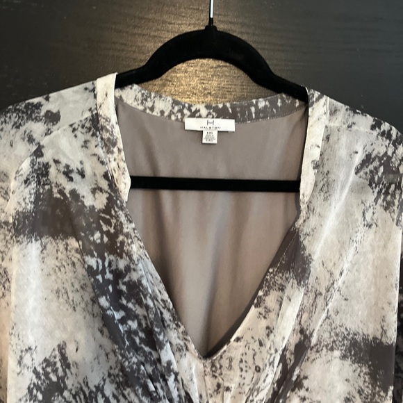 H By Halston Grey & White Dress Size Large - Picture 2 of 16